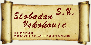 Slobodan Uskoković vizit kartica